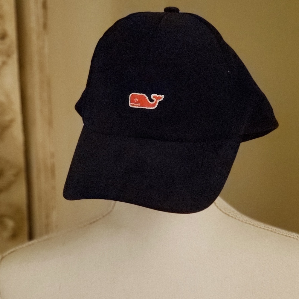 Vineyard Vines Womens Navy Suede hat